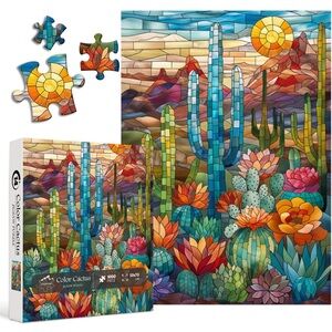 Colorful Cactus Jigsaw Puzzle